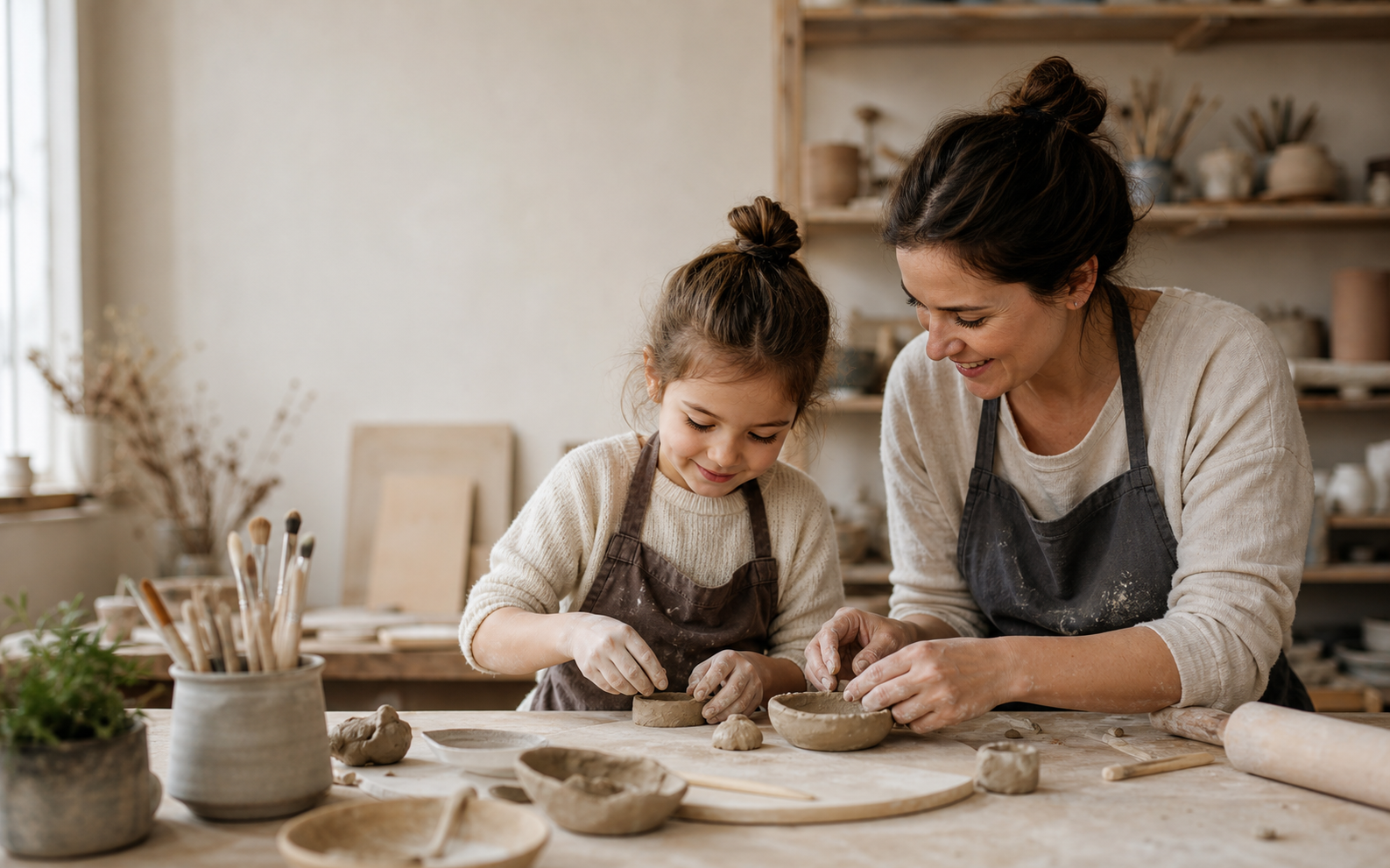 Atelier modelage parent-enfant